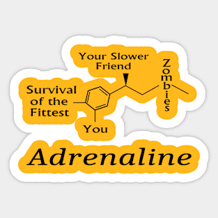 Adrenaline Zombies for light backgrounds Sticker